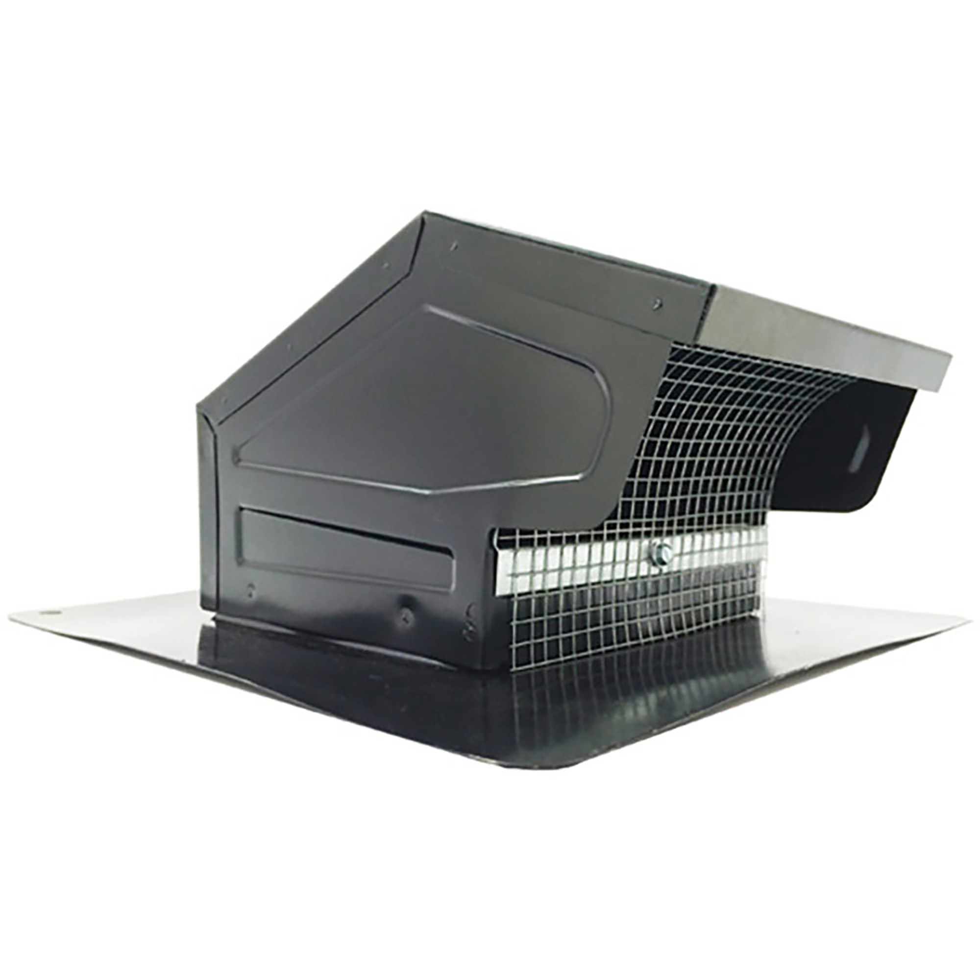 Builder's Best GRV824 6-8" Black Roof Cap, Flush, Flapper Screen